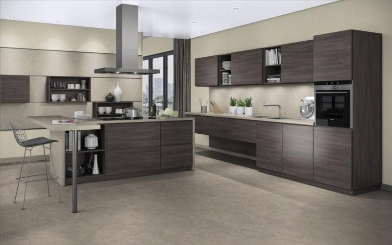 Treviso Handle-less Matt Wenge